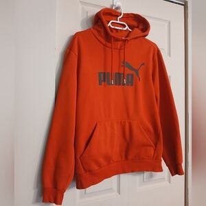 PUMA Bold Red Hoodie for Men, Size Medium